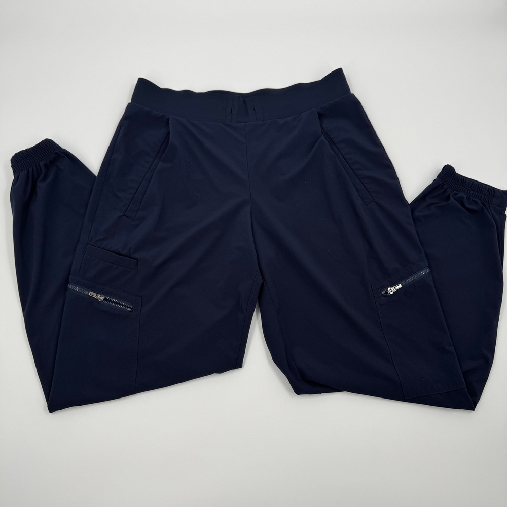 Athleta Venture Cargo Joggers Navy Blue Womens Size 6 Travel Hiking Pants